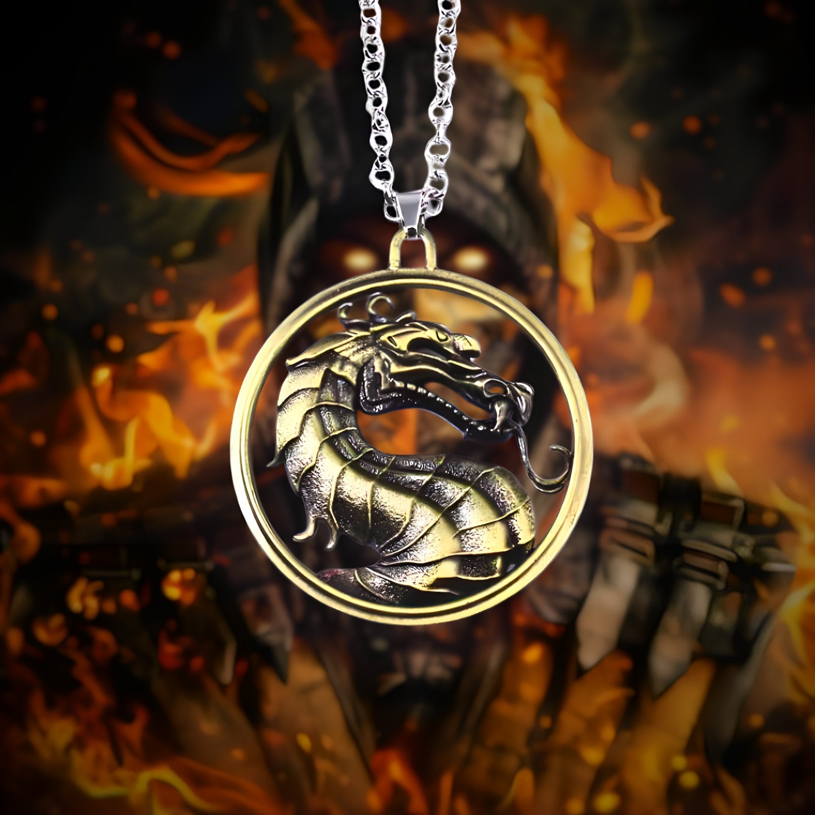 Mortal Kombat Dragon Necklace