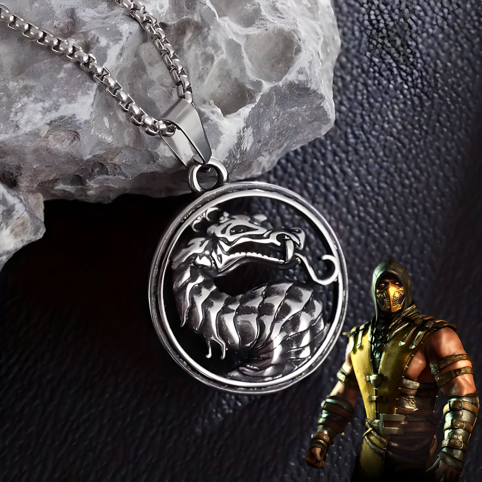 Mortal Kombat Dragon Necklace