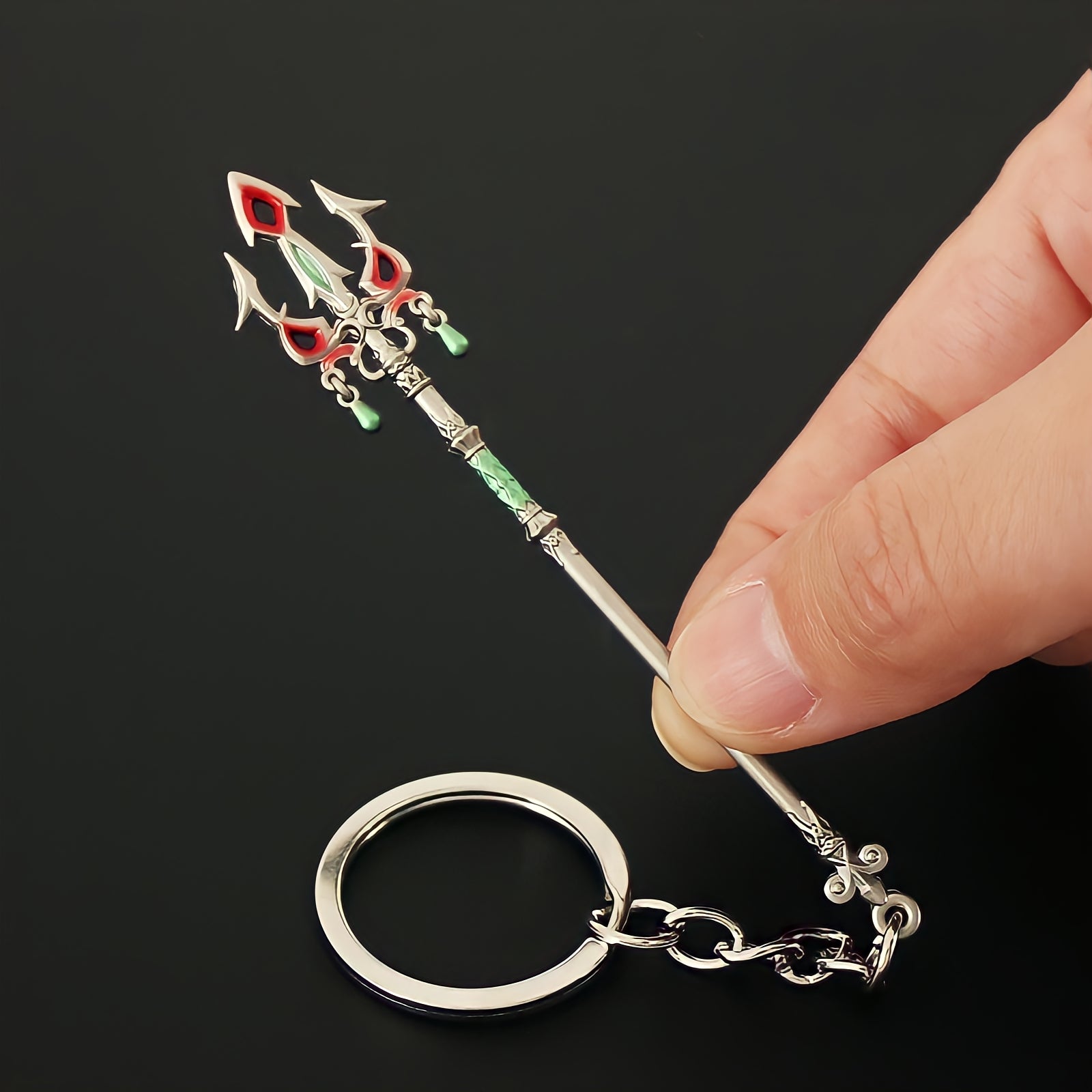 Zelda Lightscale Trident Keychain