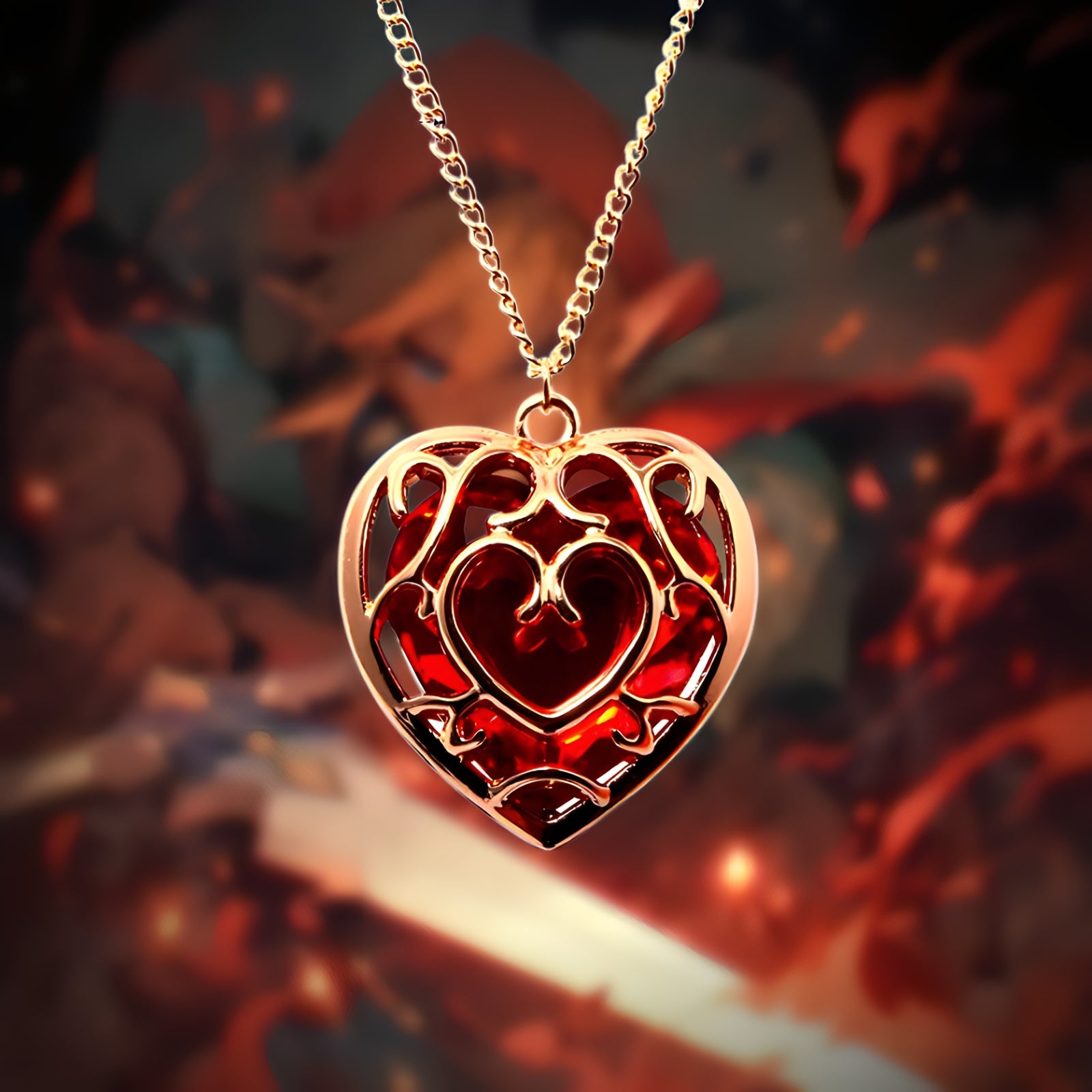 Zelda Heart Container Necklace