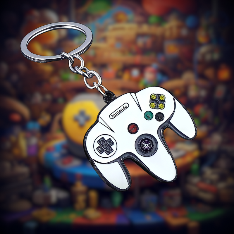 Nintendo 64 Controller Keychain