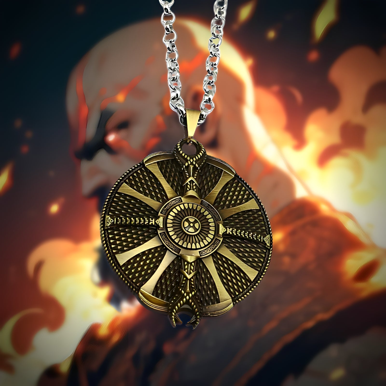 Kratos Shield Necklace