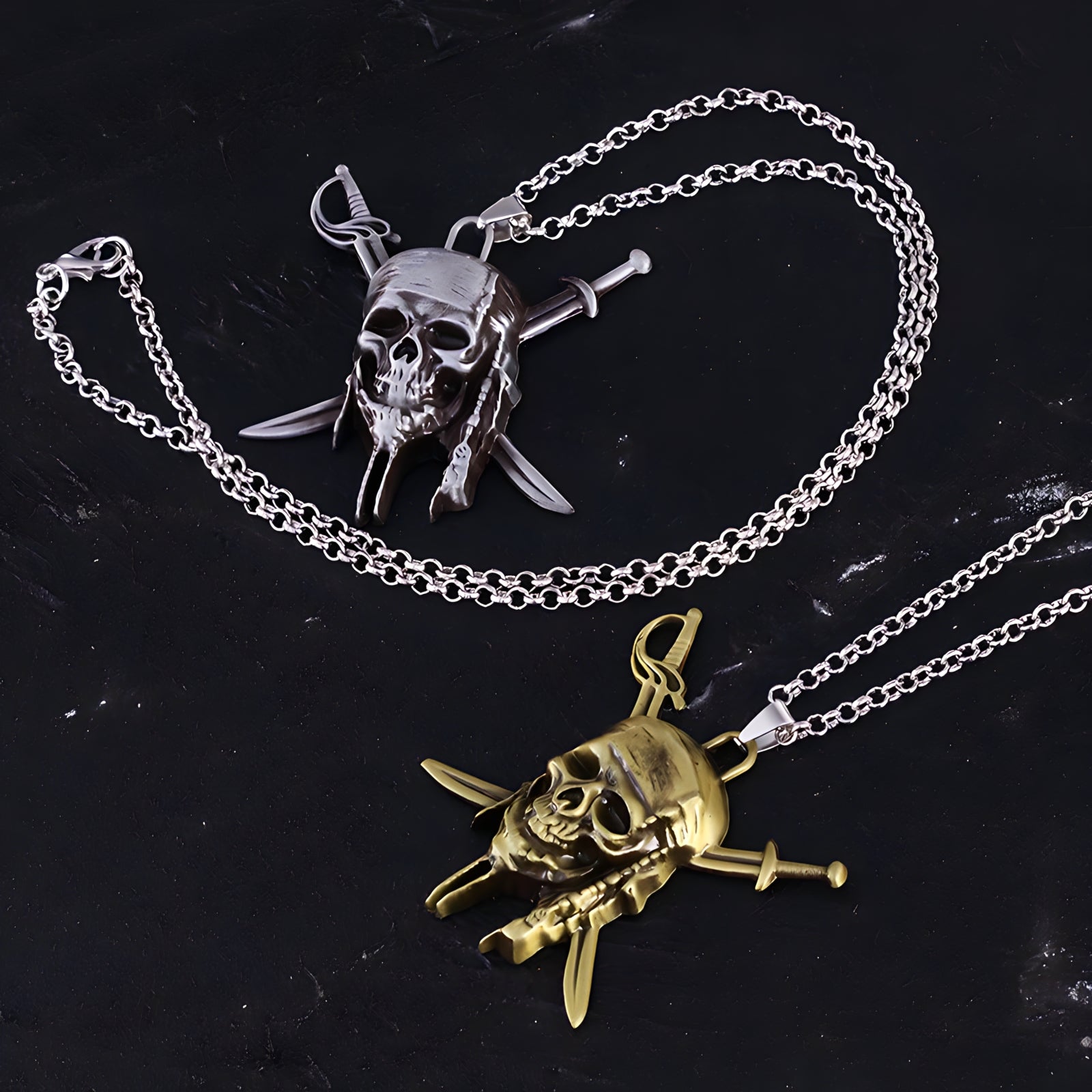 Jack Sparrow Skull Necklace